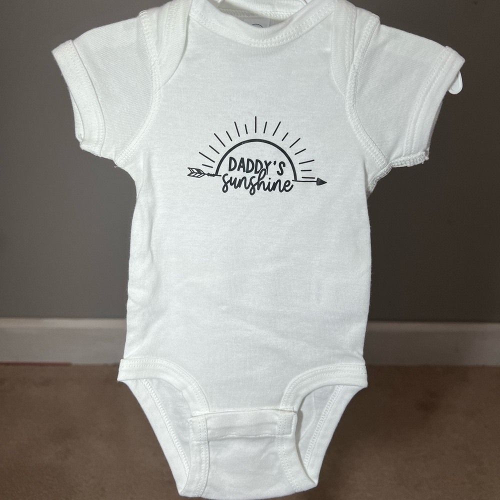 Rabbit Skins white Newborn Onesie